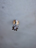Sparkle cz flat back silver 925 Piercing Stud (1pc)