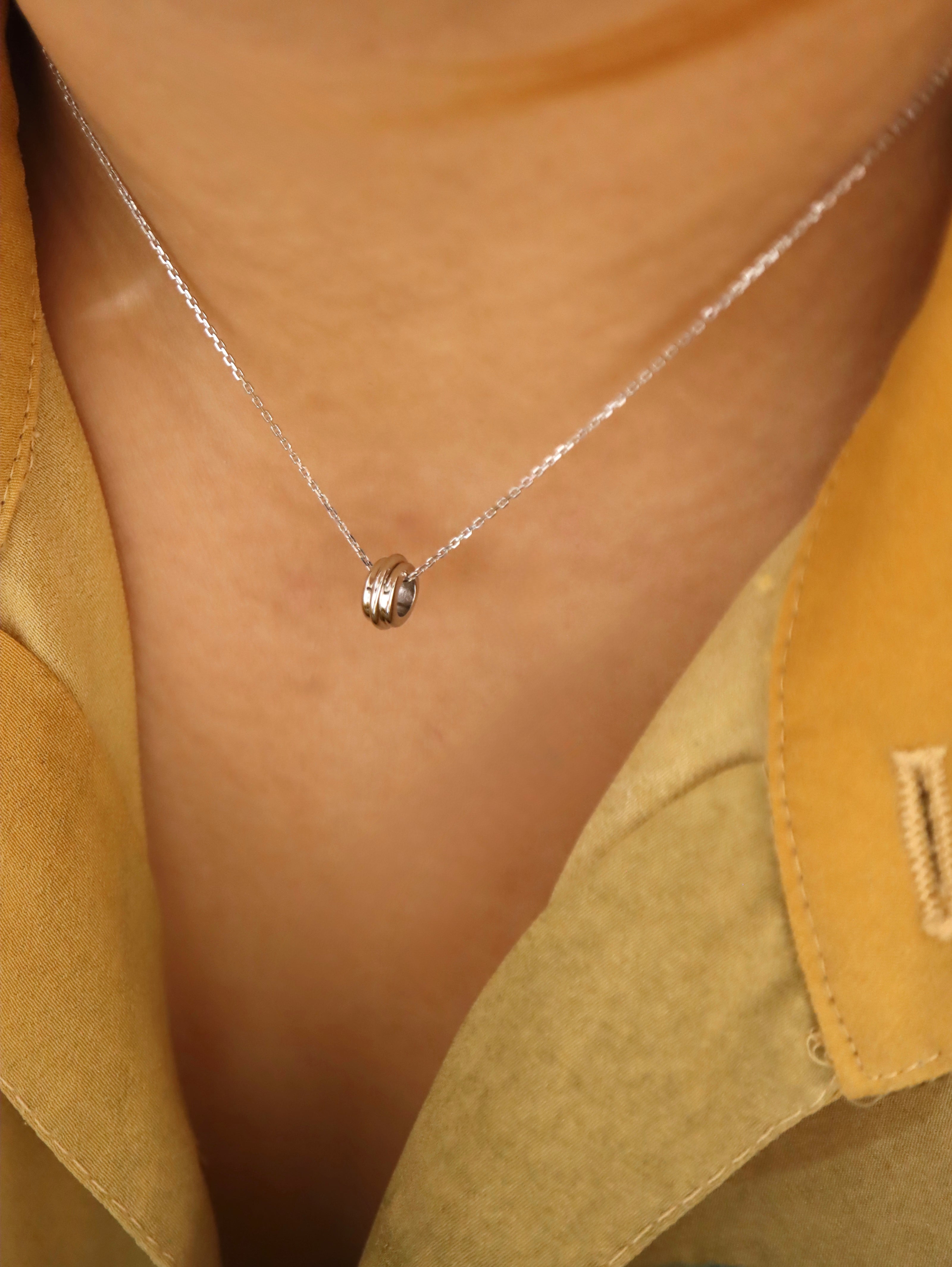 Axis Ring Chain 925 Silver Necklace