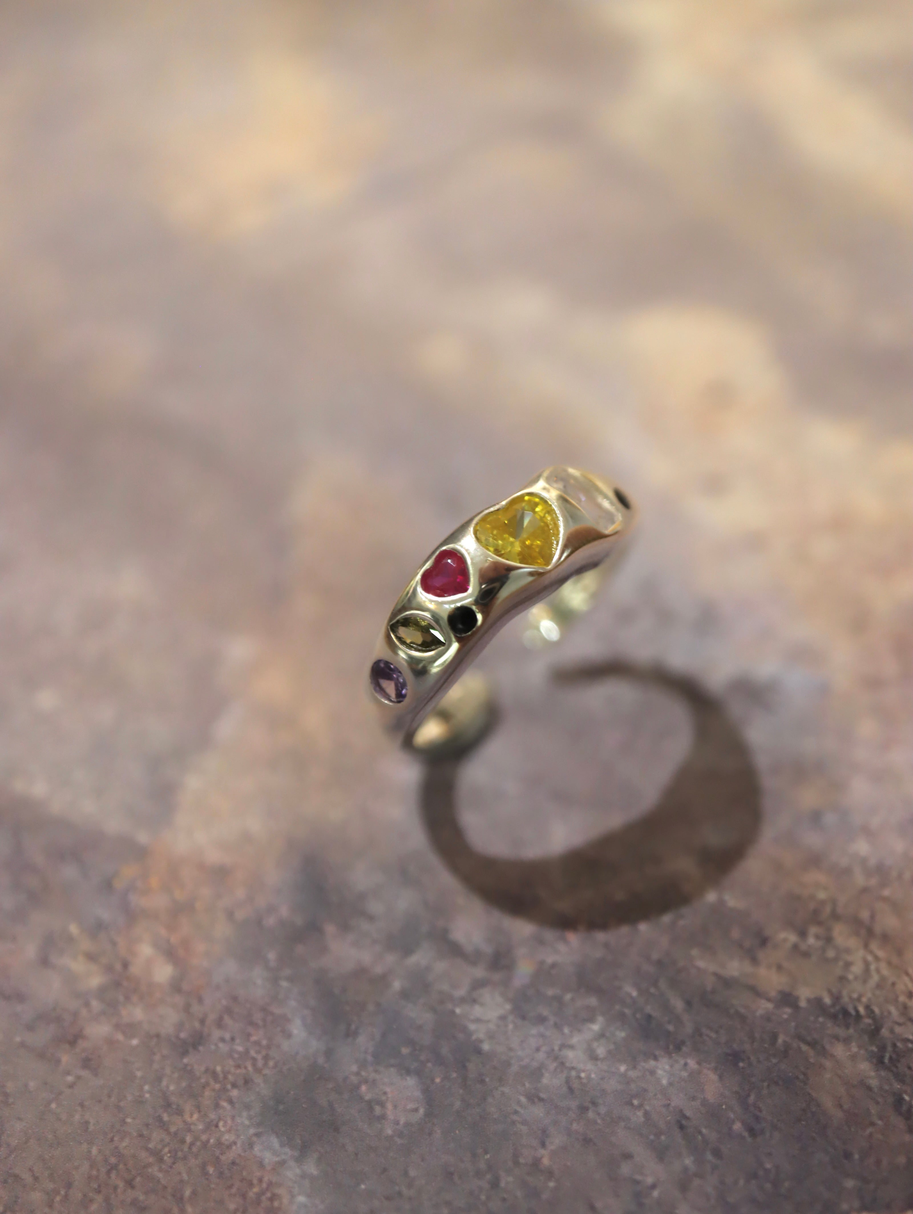 Multi-colour 925 Silver Ring
