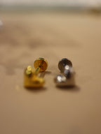 Heart flat back surgical steel piercing