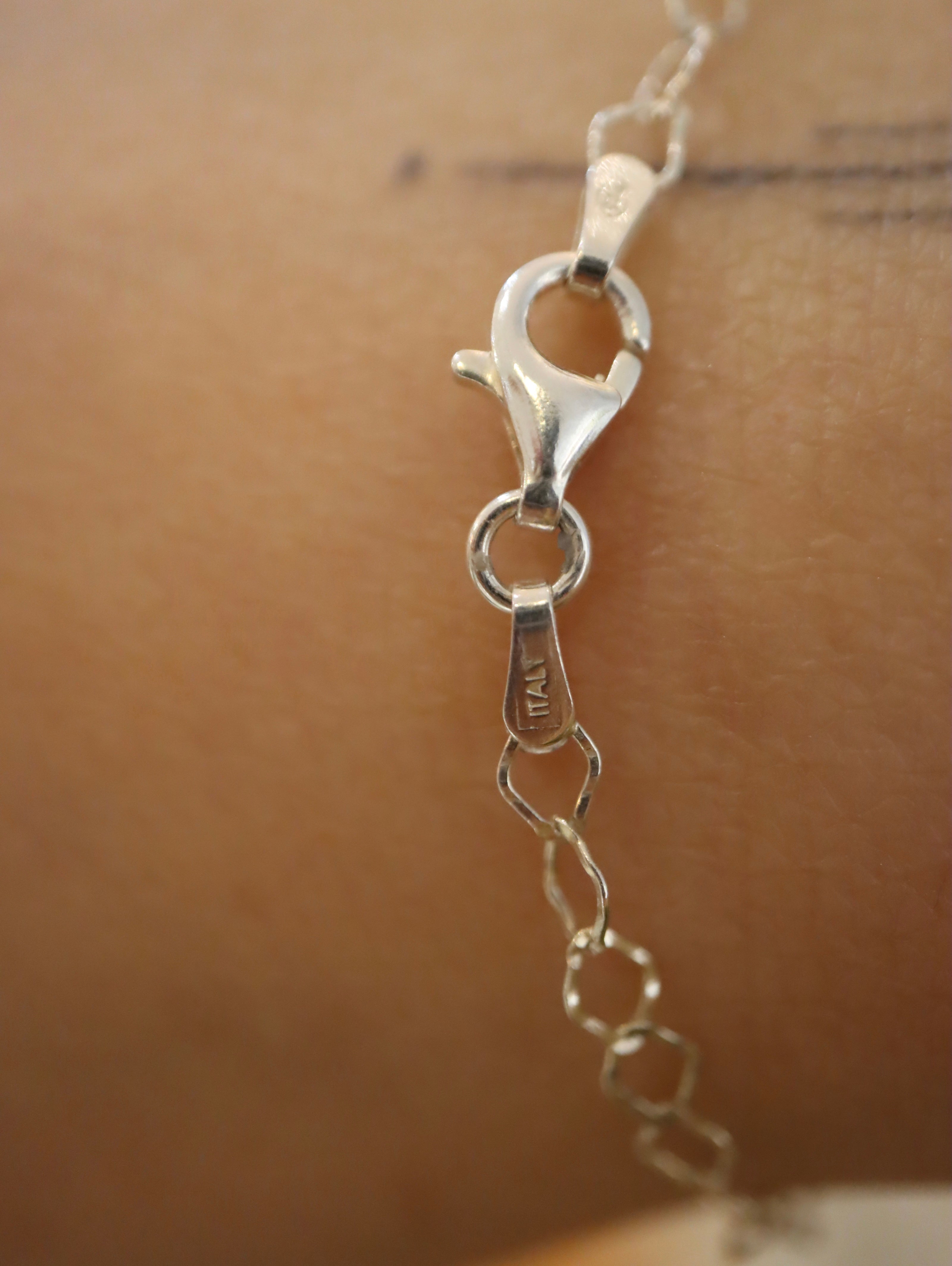 Amari Heart Coin Two Tone 925 Silver  Bracelet