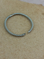 Beaded Hinged Stainless Steel bangle