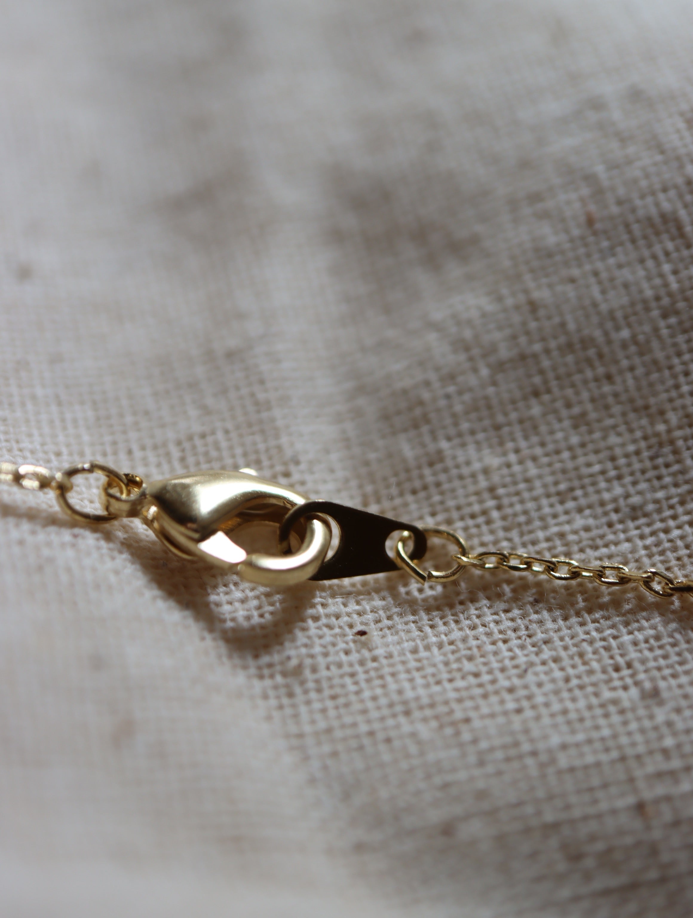 Oval shape opal and cz necklace