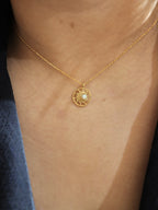 Celestial Eclipse Pendant Necklace