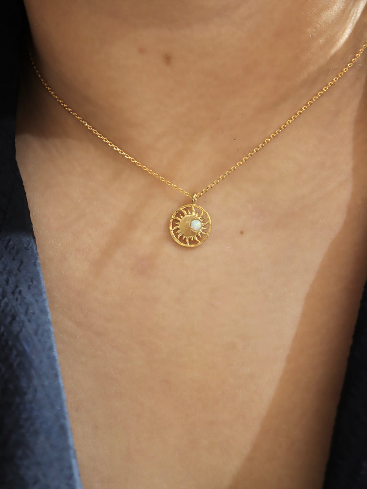 Celestial Eclipse Pendant Necklace