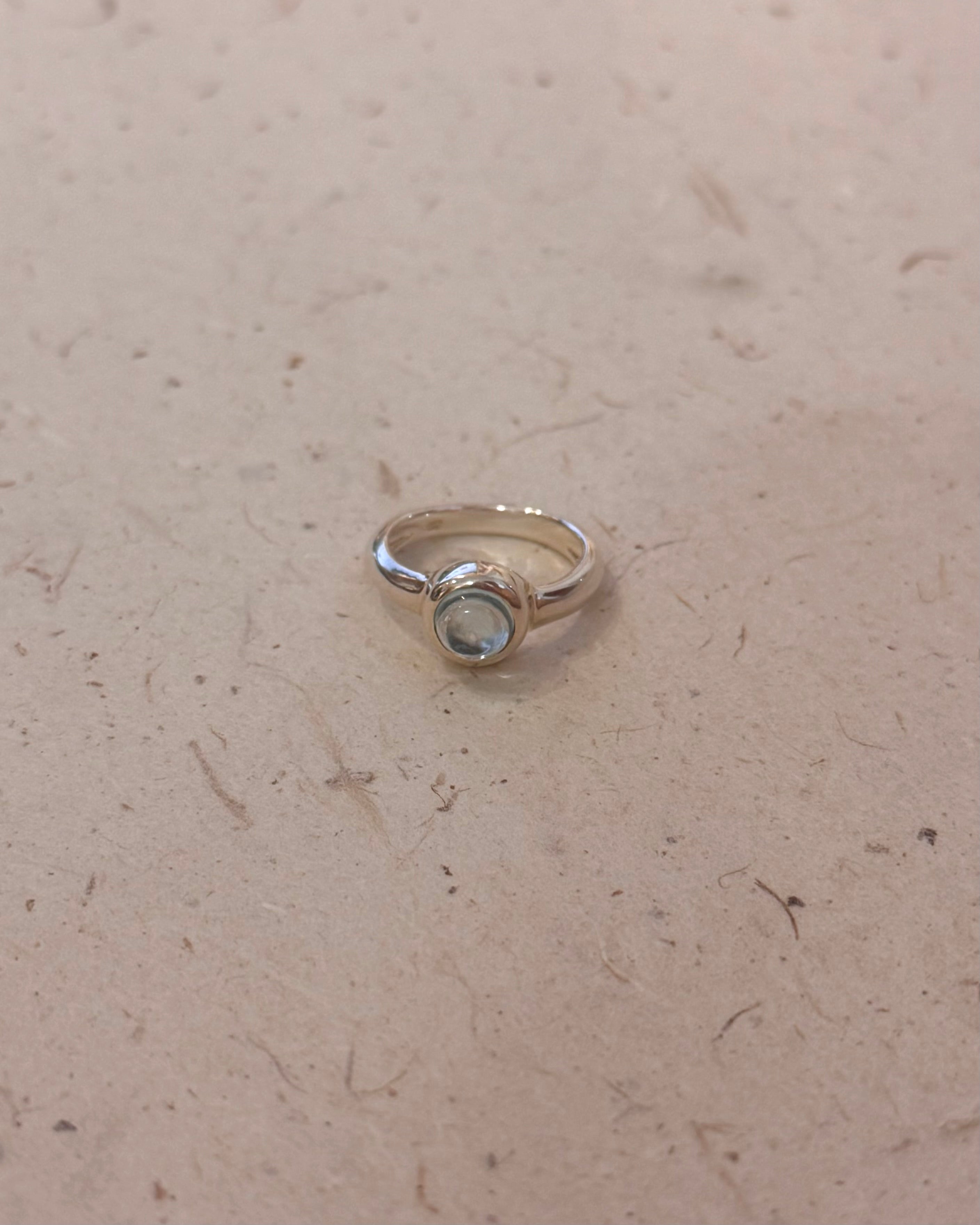 Blue Topaz 925 Silver Ring