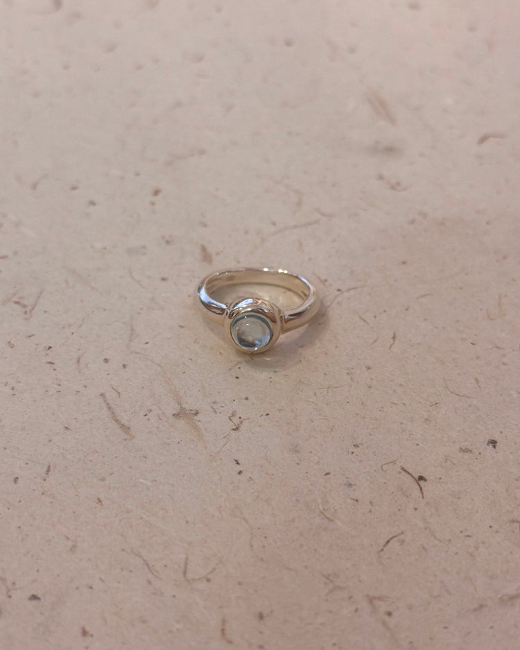 Blue Topaz 925 Silver Ring