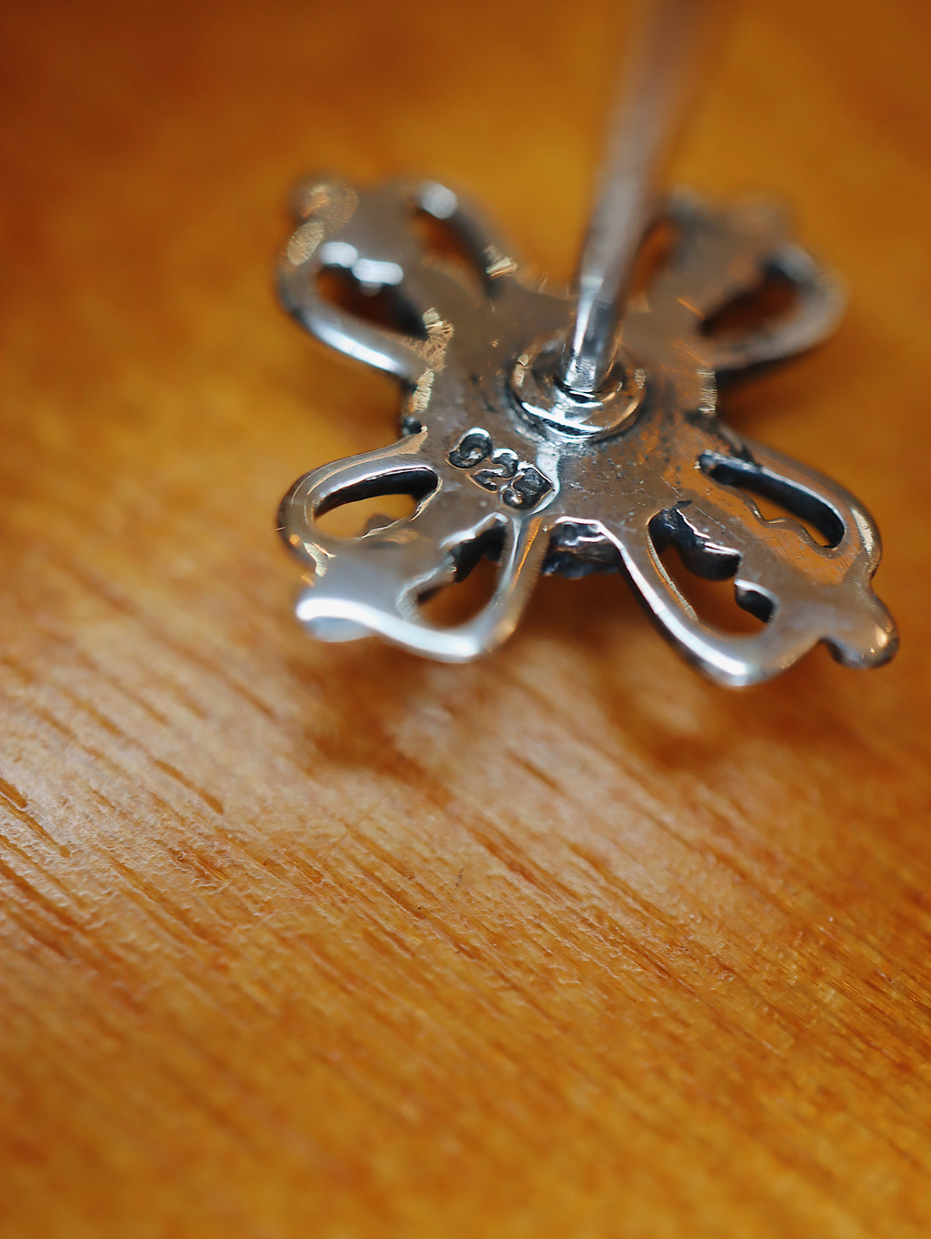 Pink mother pearl 925 silver earrings