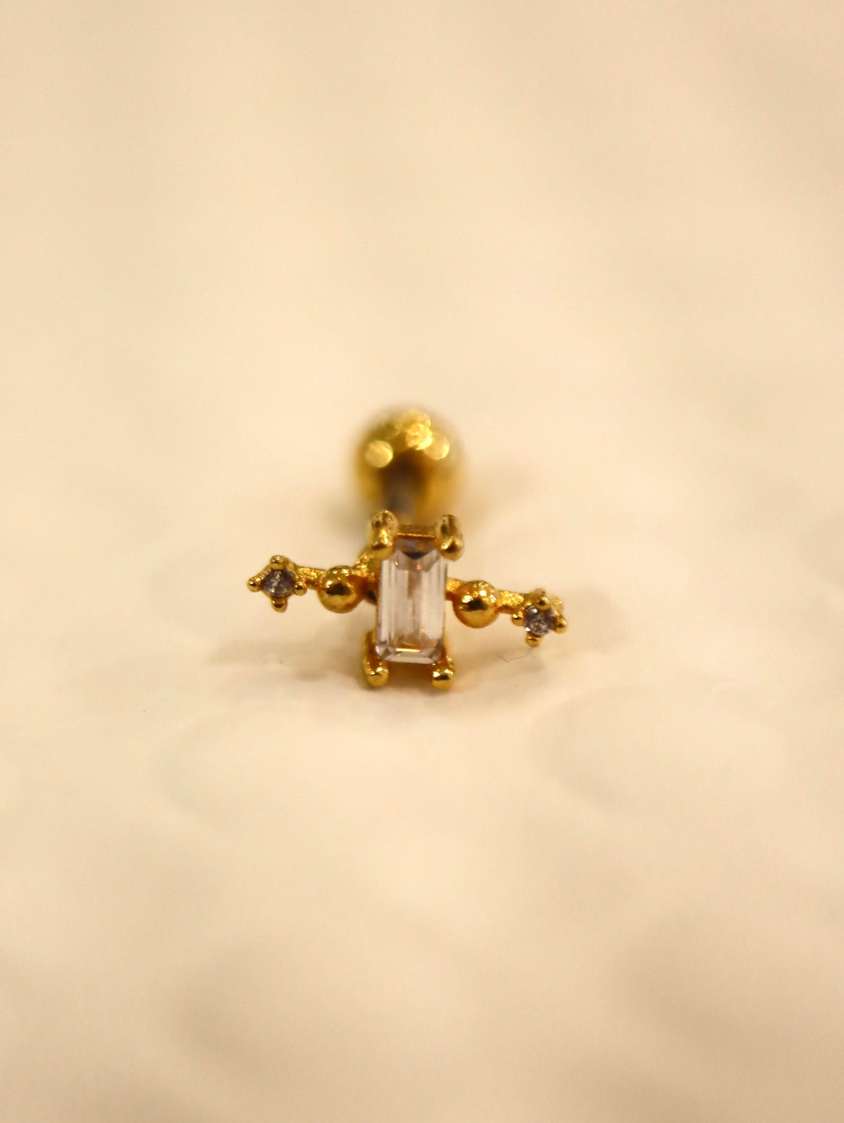 Orb cz Surgical Steel Stud Piercing (1pc)