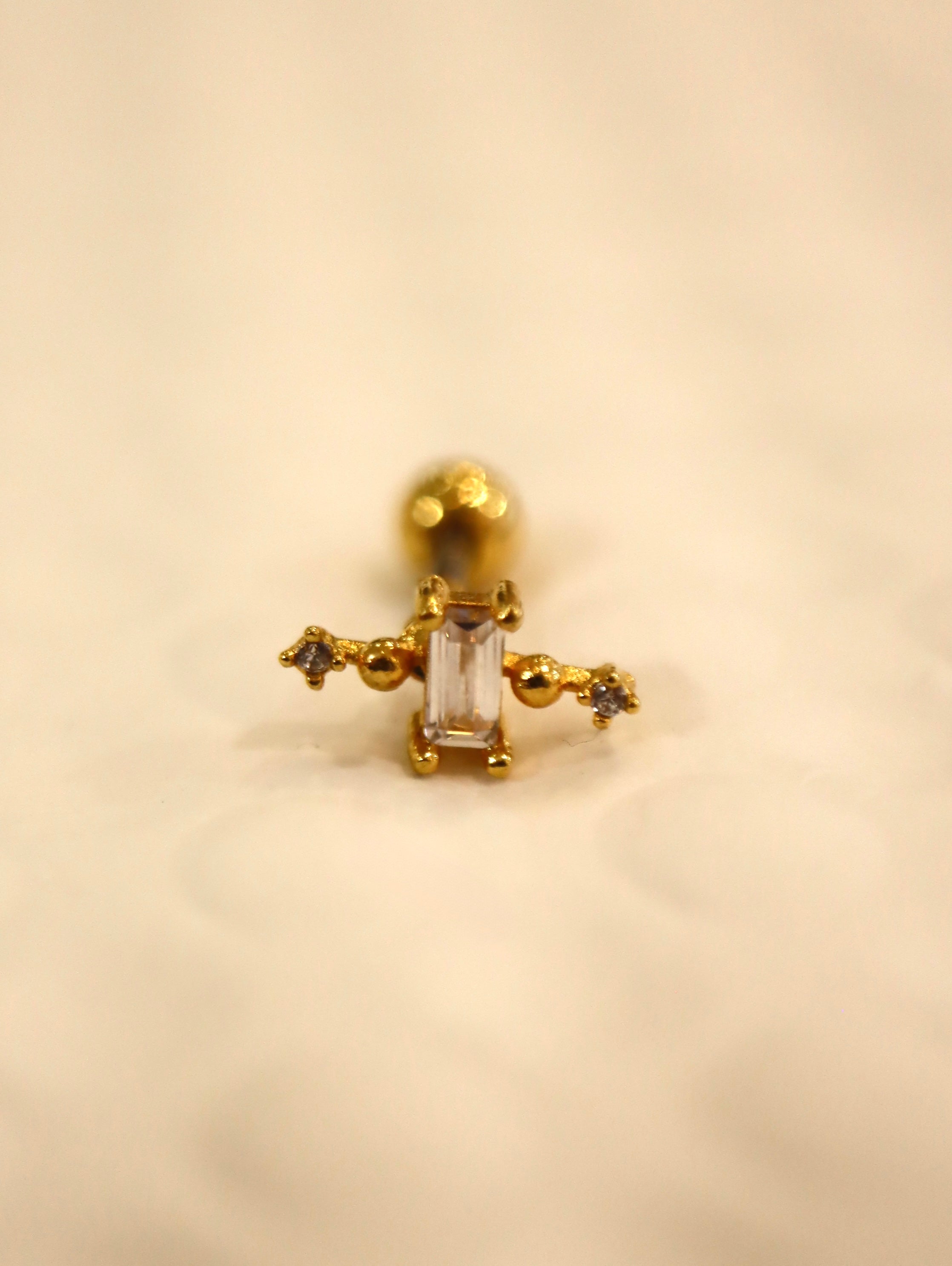 Orb cz Surgical Steel Stud Piercing (1pc)