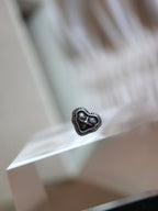 Heart stud surgical steel piercing (1pc)