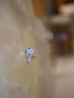 Glow Drop Stud 925 silver Earring Piercing (1pc)