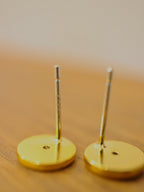 Mini coin stud earrings