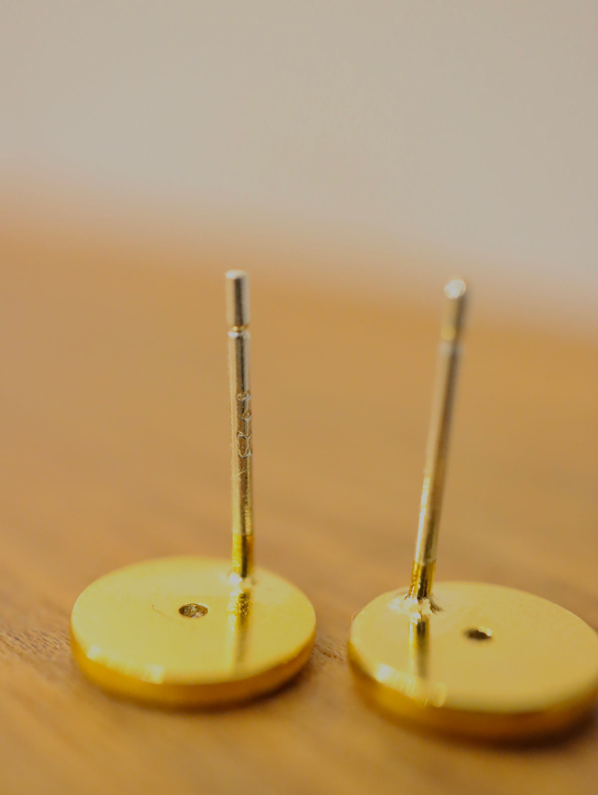 Mini coin stud earrings