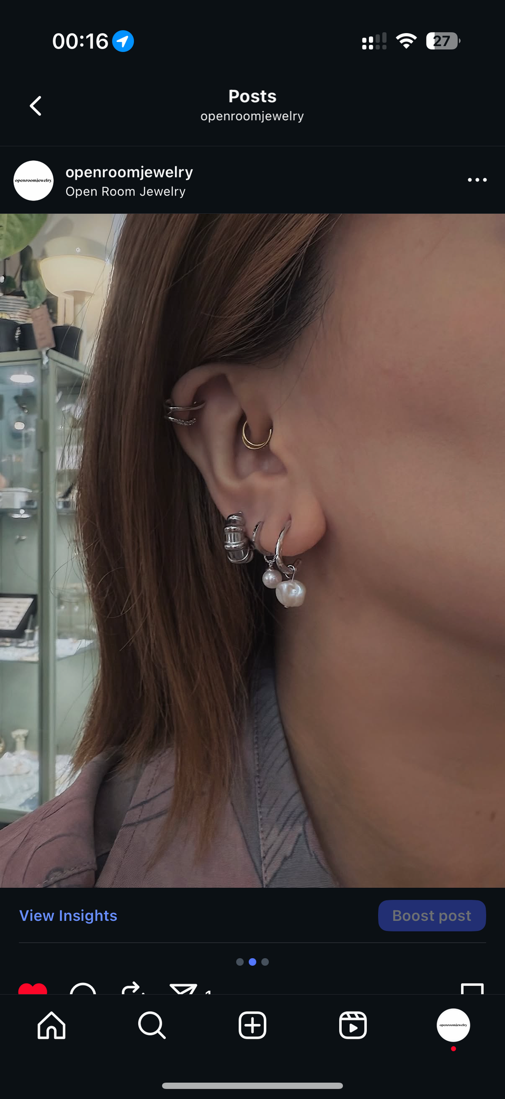 Segmented Crescent Hoop Earrings