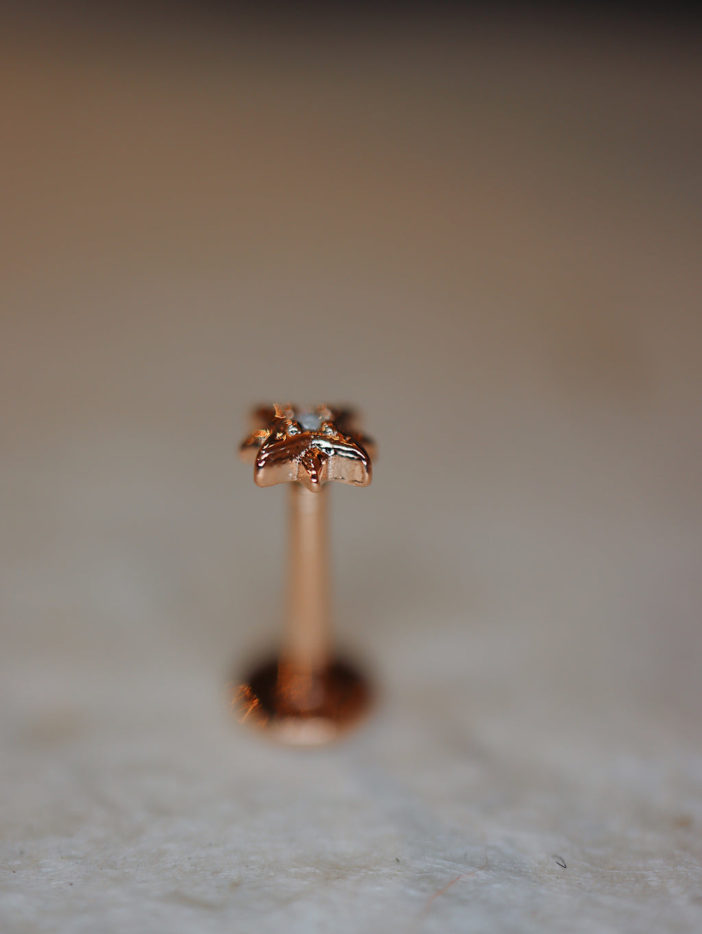 Sparkle cz flat back earring