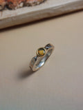 Opal Sterling Silver mix tone ring