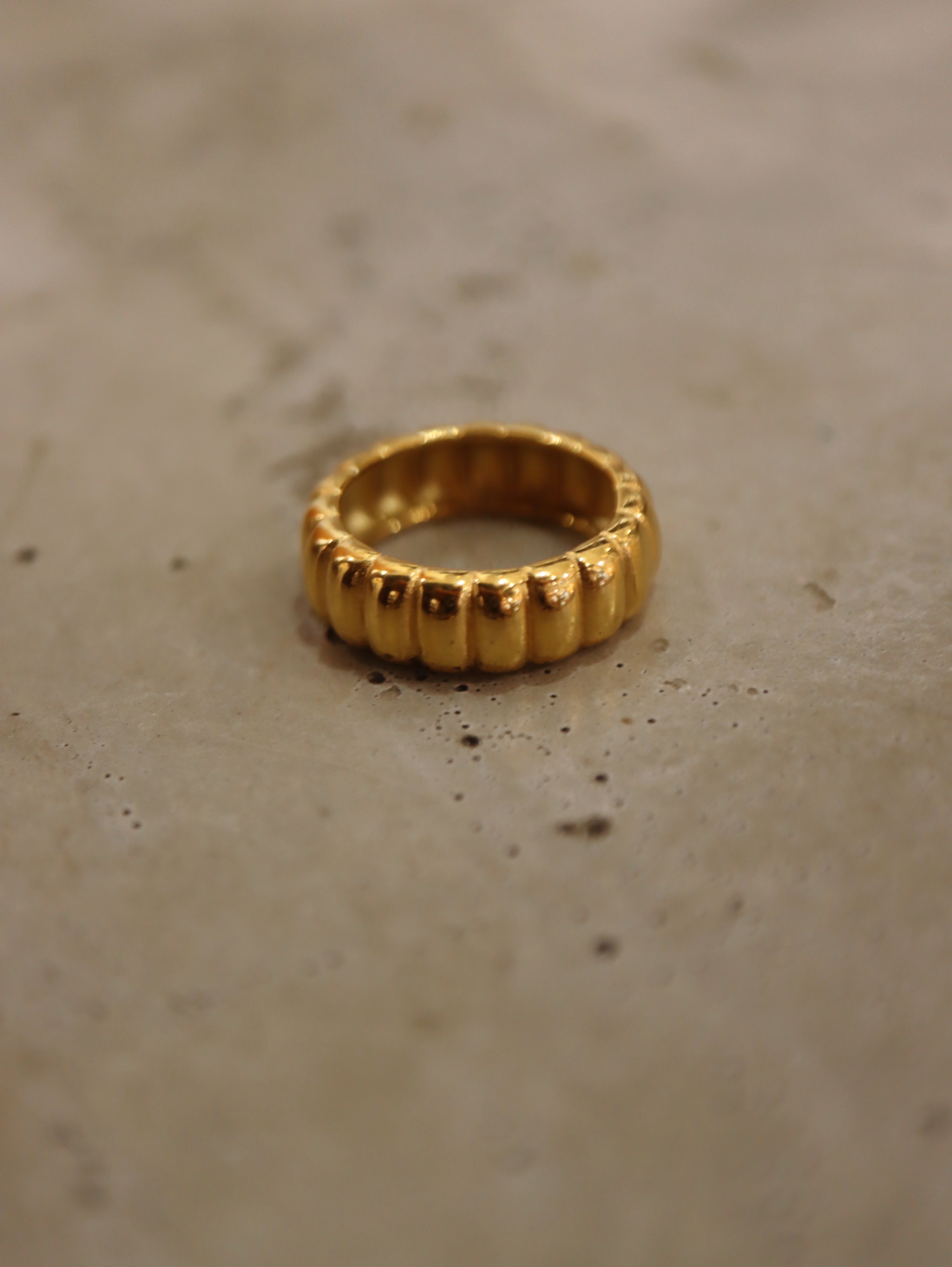 Textura Sol Stainless Steel Ring
