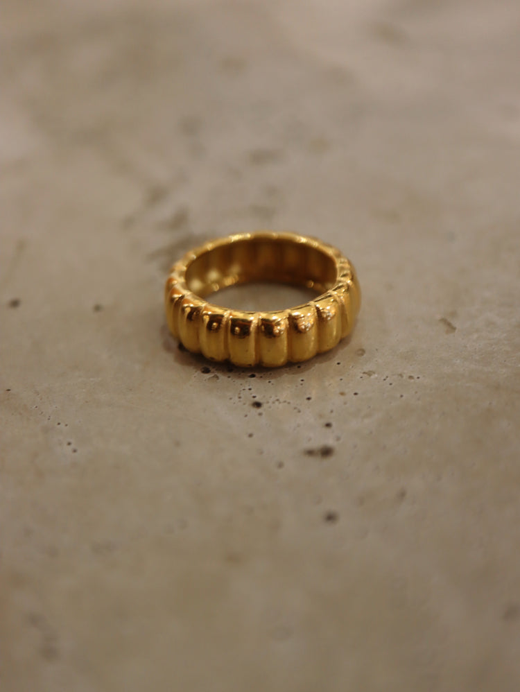 Textura Sol Stainless Steel Ring
