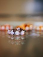 4opal mini s925 hinge earrings