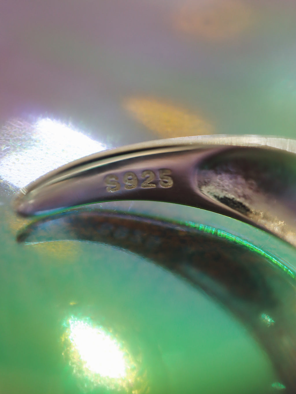 Heart 925 silver open size ring