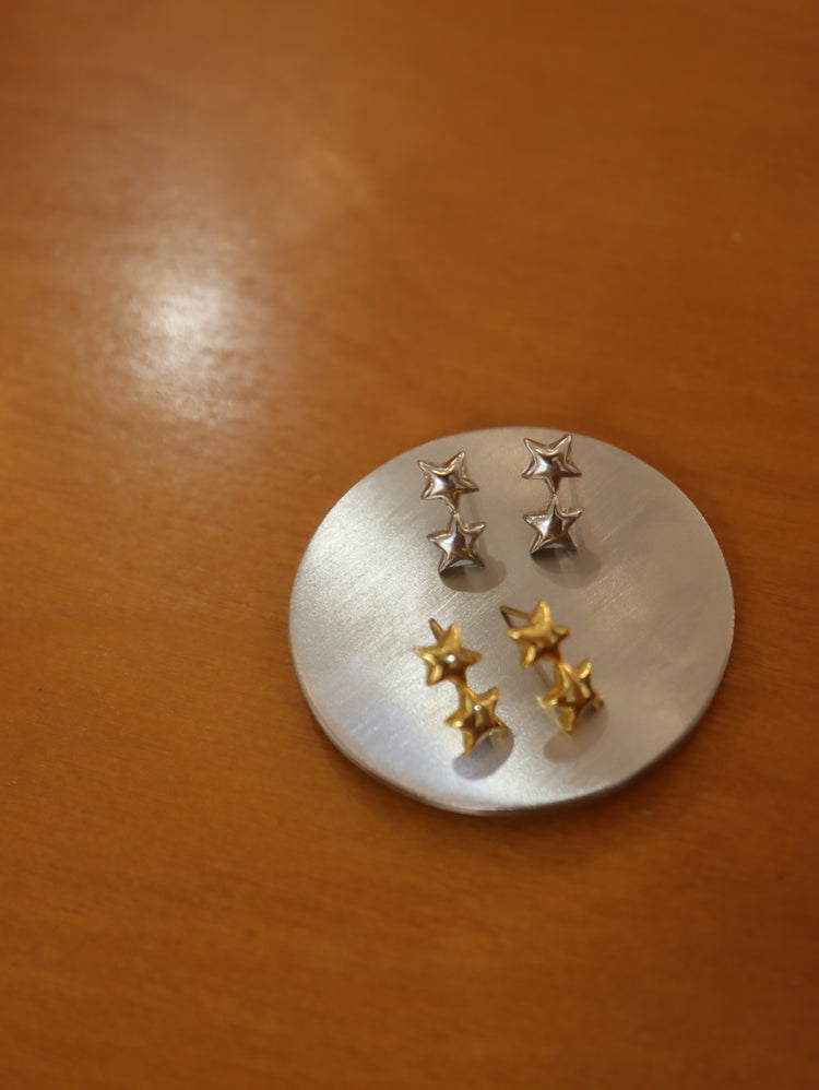 Double star earrings