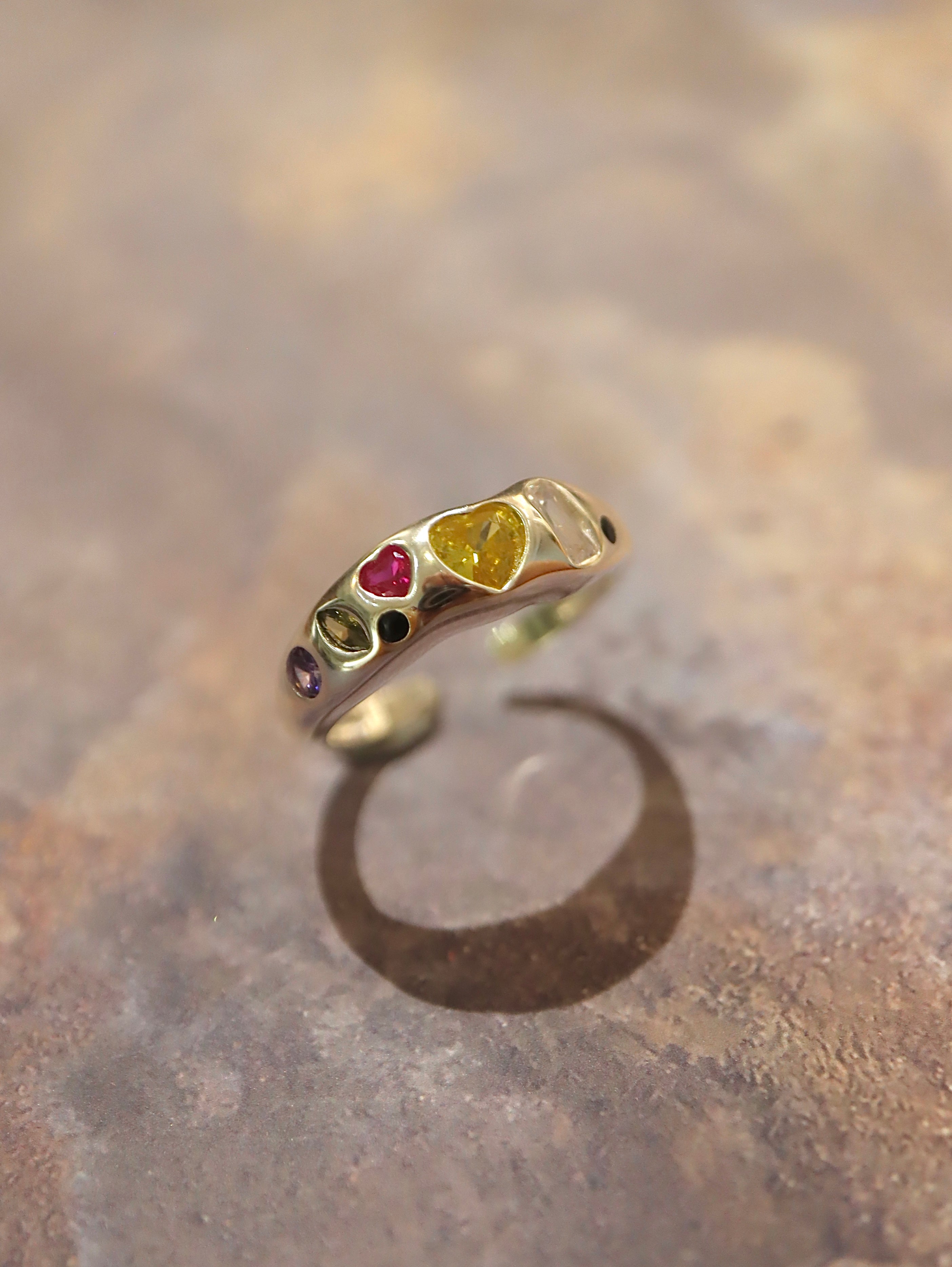 Multi-colour 925 Silver Ring