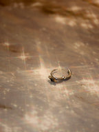 Quad Star Mini Hinged hoop Earring (1pc)