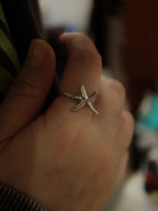 Starfish brass ring