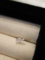 925 silver piercing triple cz earring