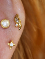 Swift Stud 925 Silver Flat back Piercing (1pc)