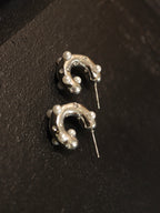 Pearl stud stainless steel earrings