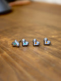 Heart stud stainless steel earrings