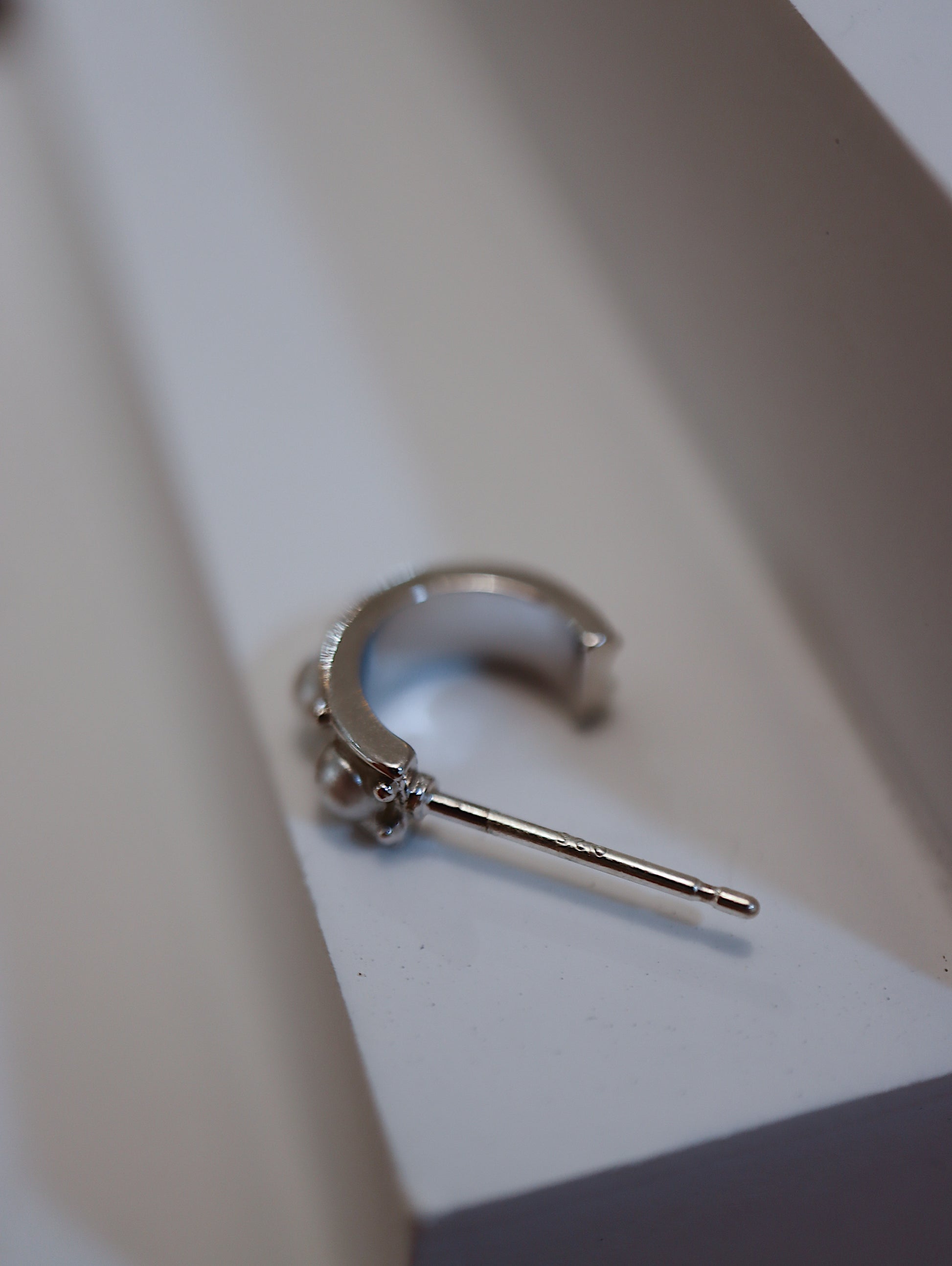 Pearl stud earrings