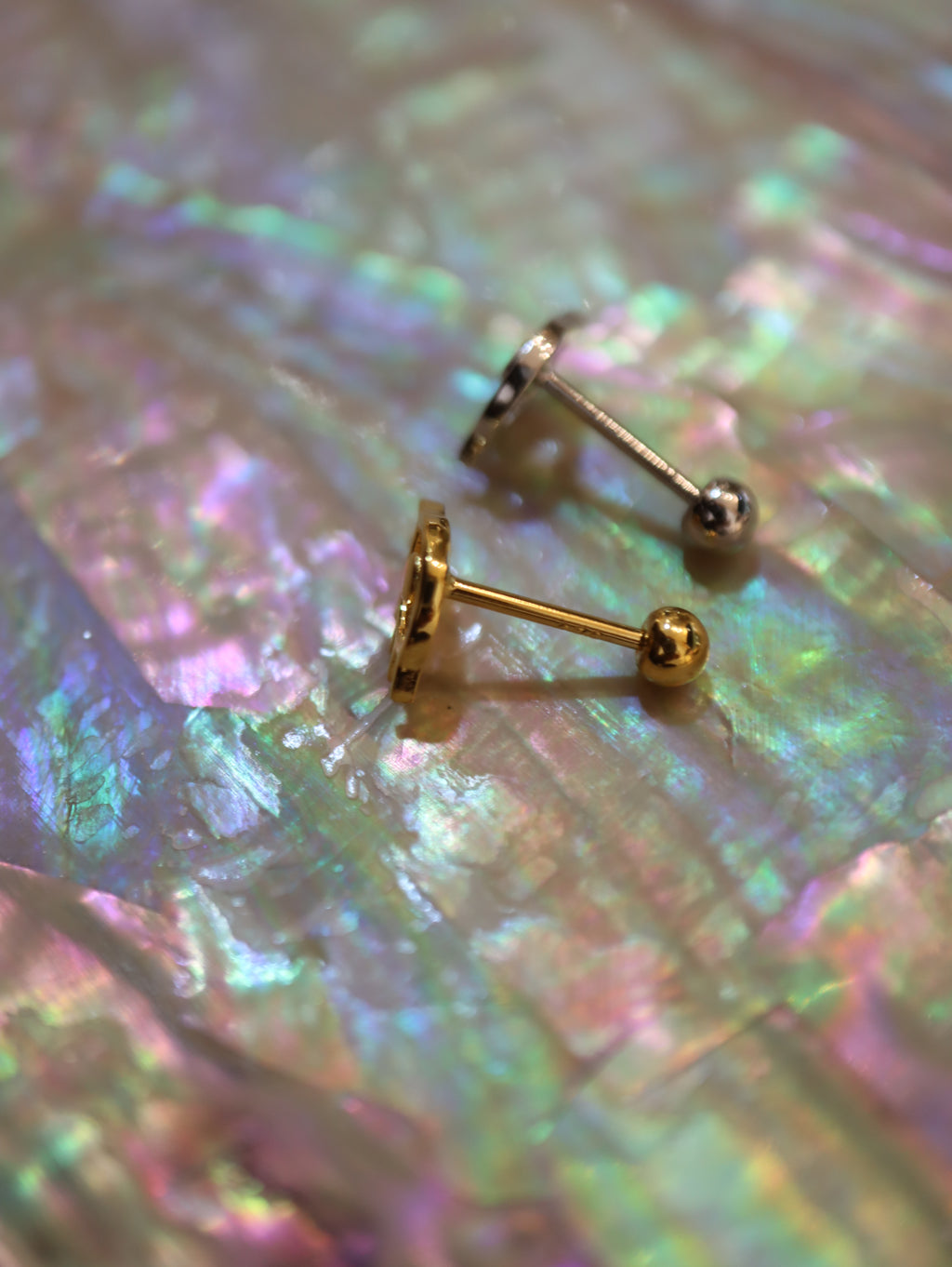 Eye 925 silver stud earring piercing