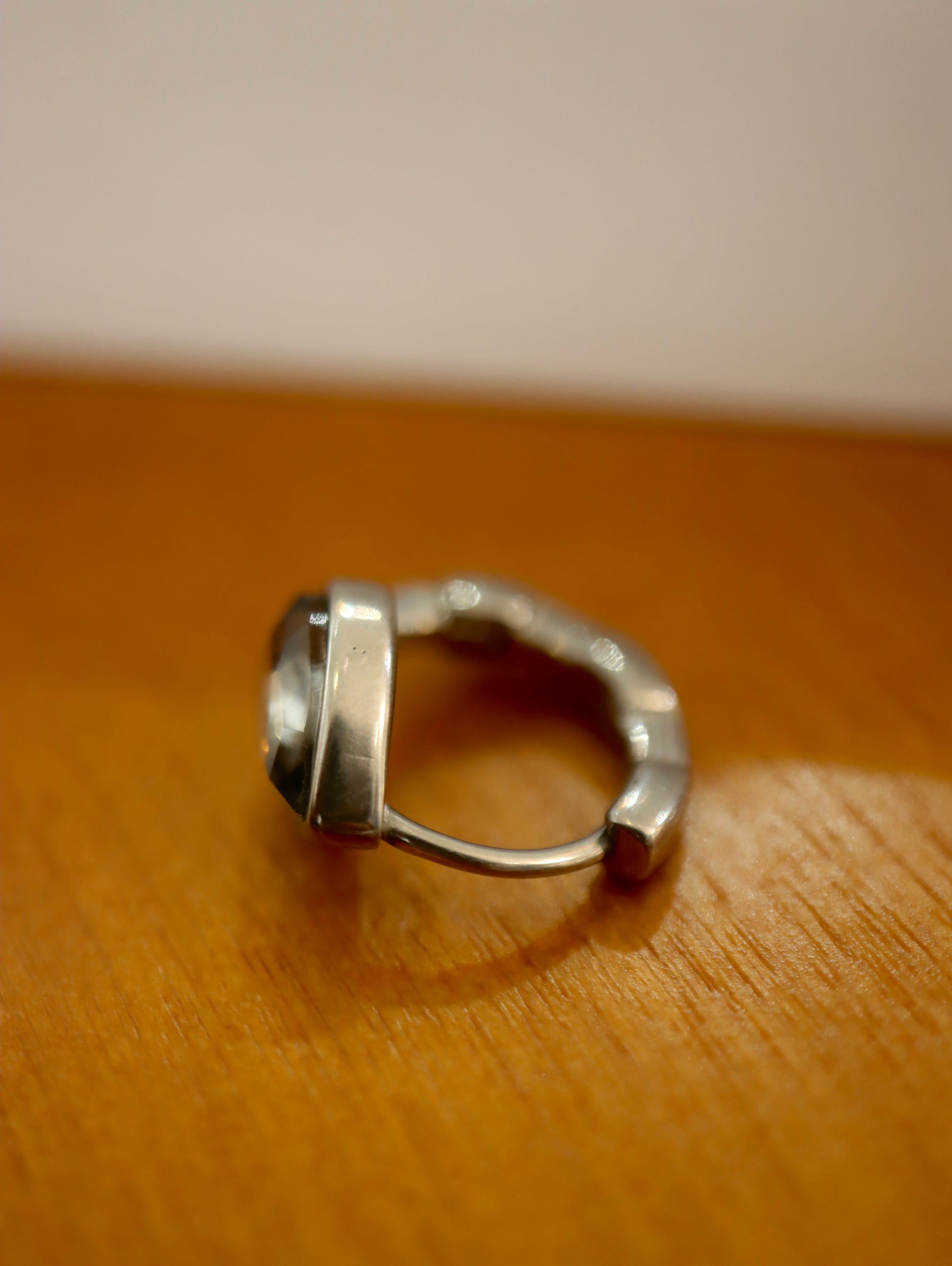 Noir Nebula Teardrop surgical steel earrings