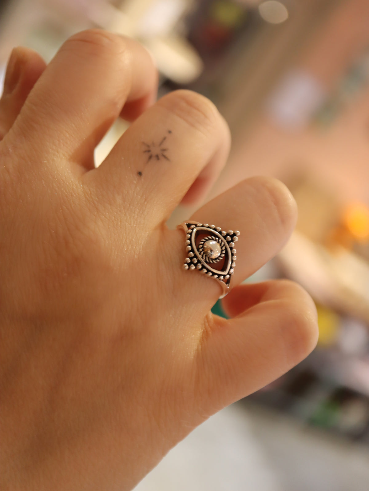 Mystic Evil Eye 925 Silver Ring