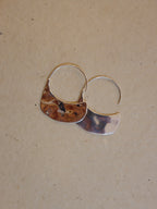 Flat 925 Silver Hook Earrings