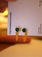 Verde Chain Loop Earrings