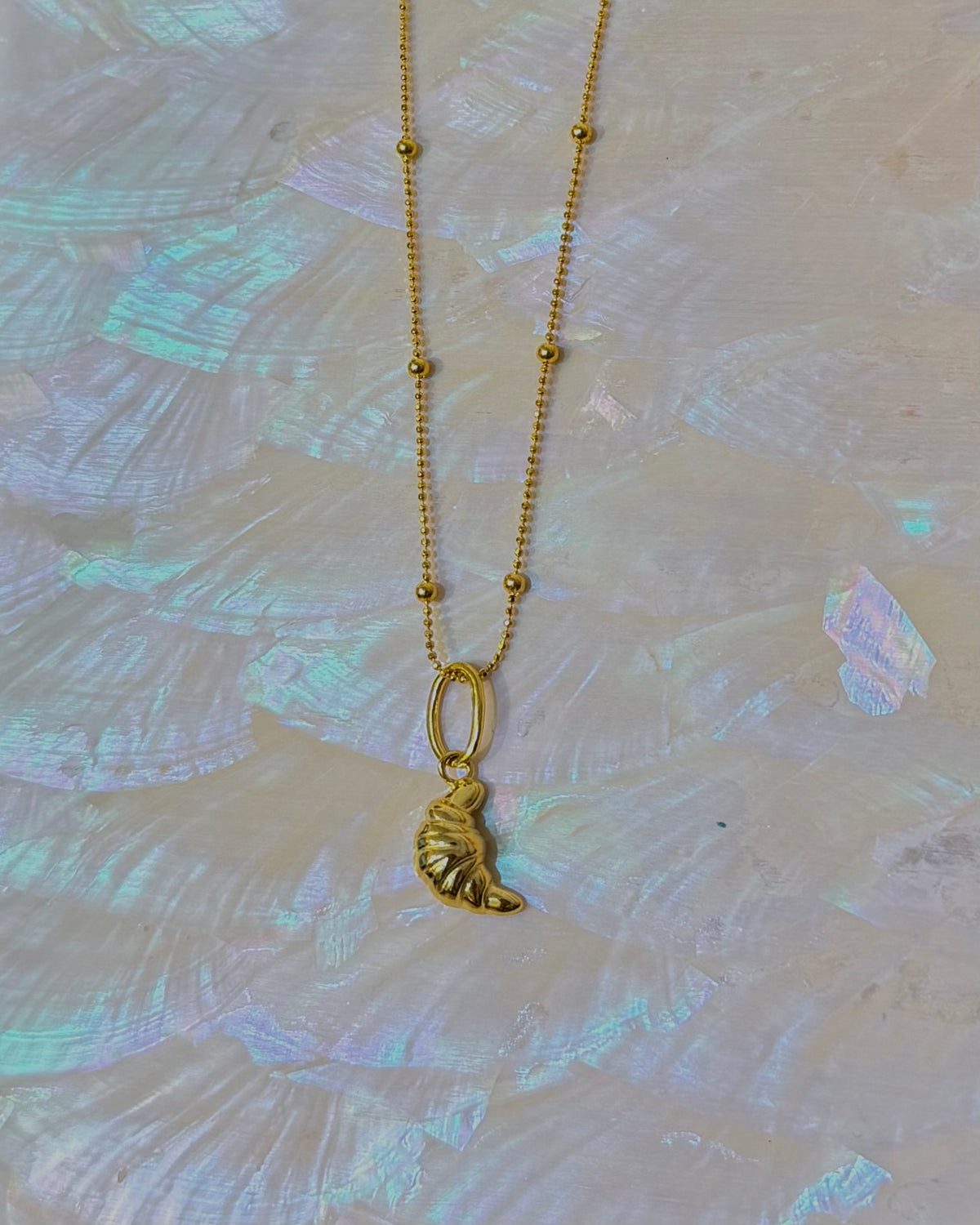 🥐 croissant 925 silver necklace