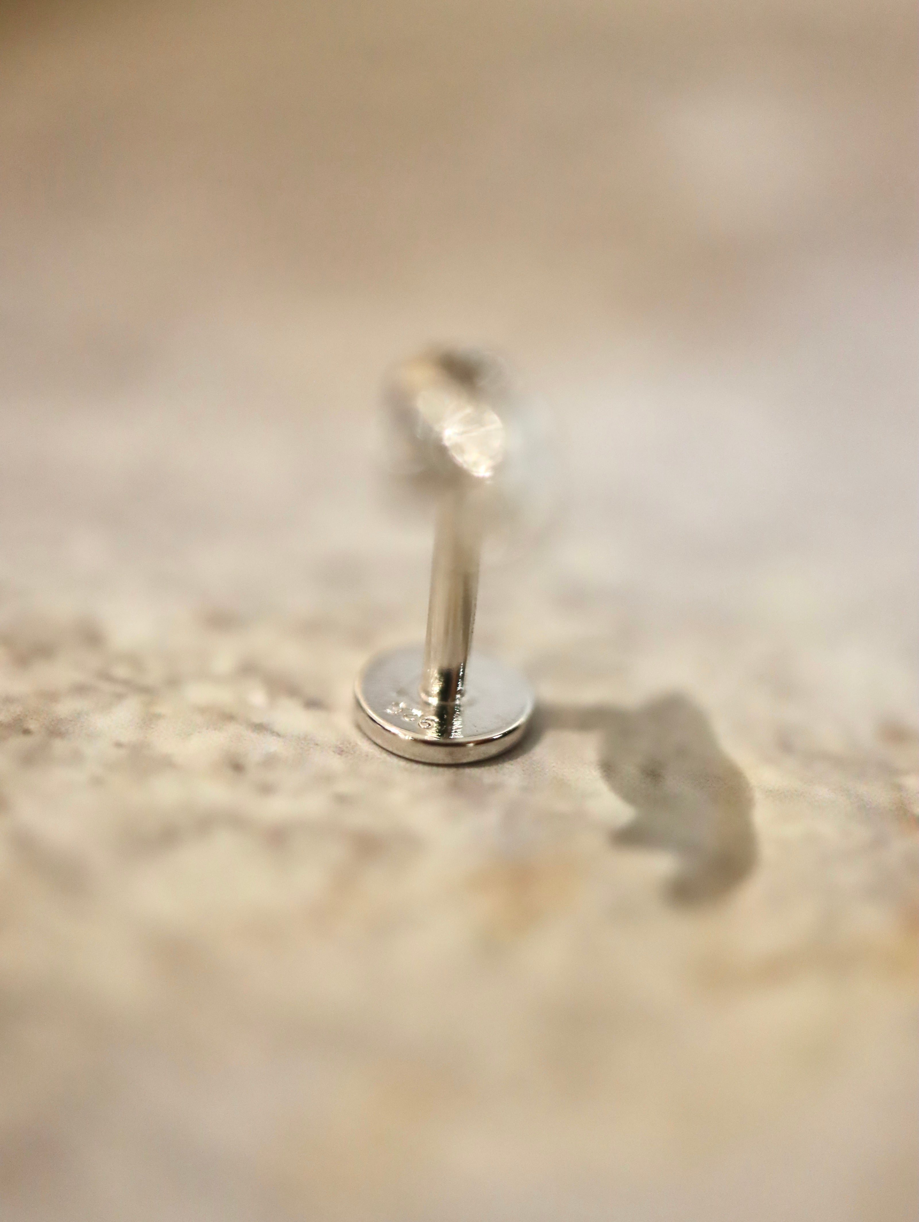 Swift Stud 925 Silver Flat back Piercing (1pc)