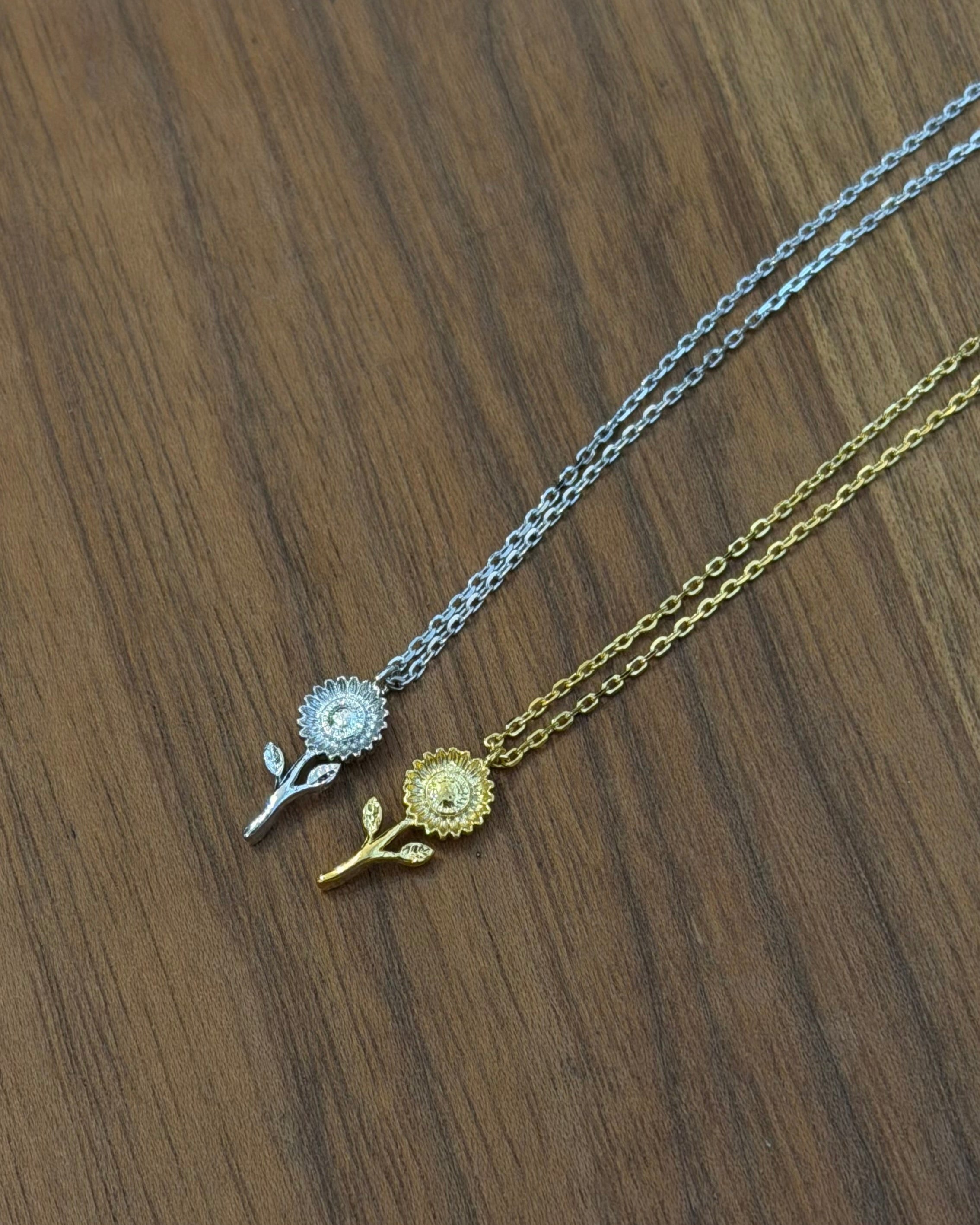 Sunflower necklace