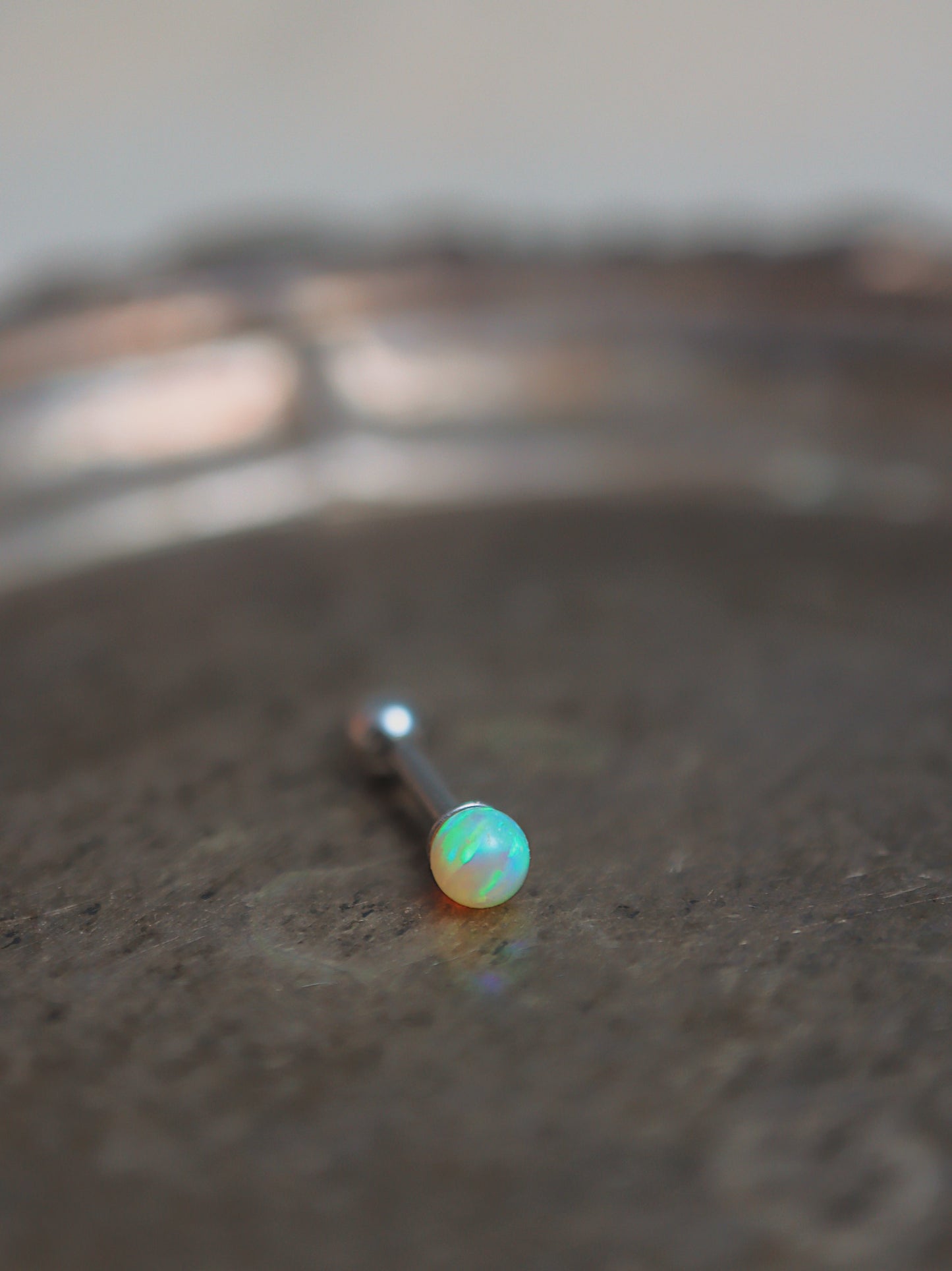 Stud opal mini surgical steel piercing