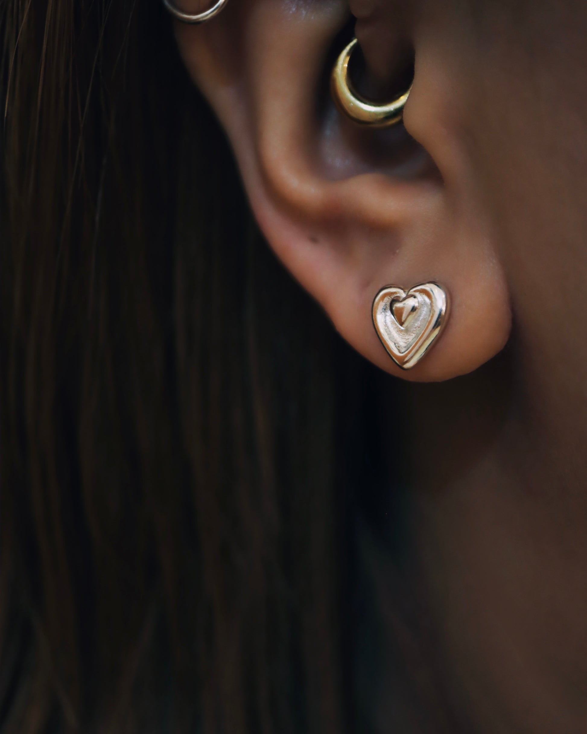 Eterna Heart Shape Silver925 earrings