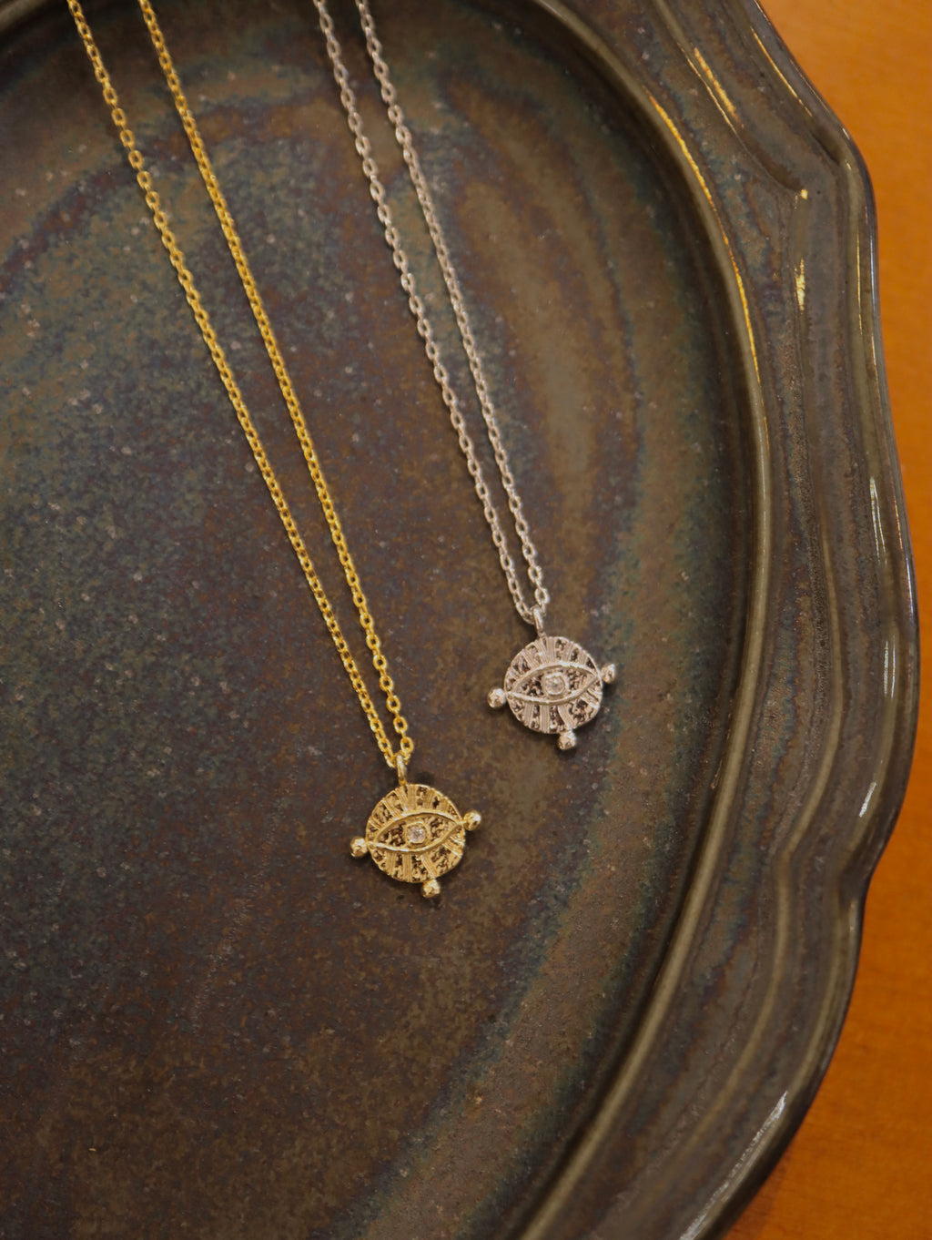 Evil eye pendant necklace