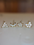 Celestial Whispers Stud Set (4pcs)