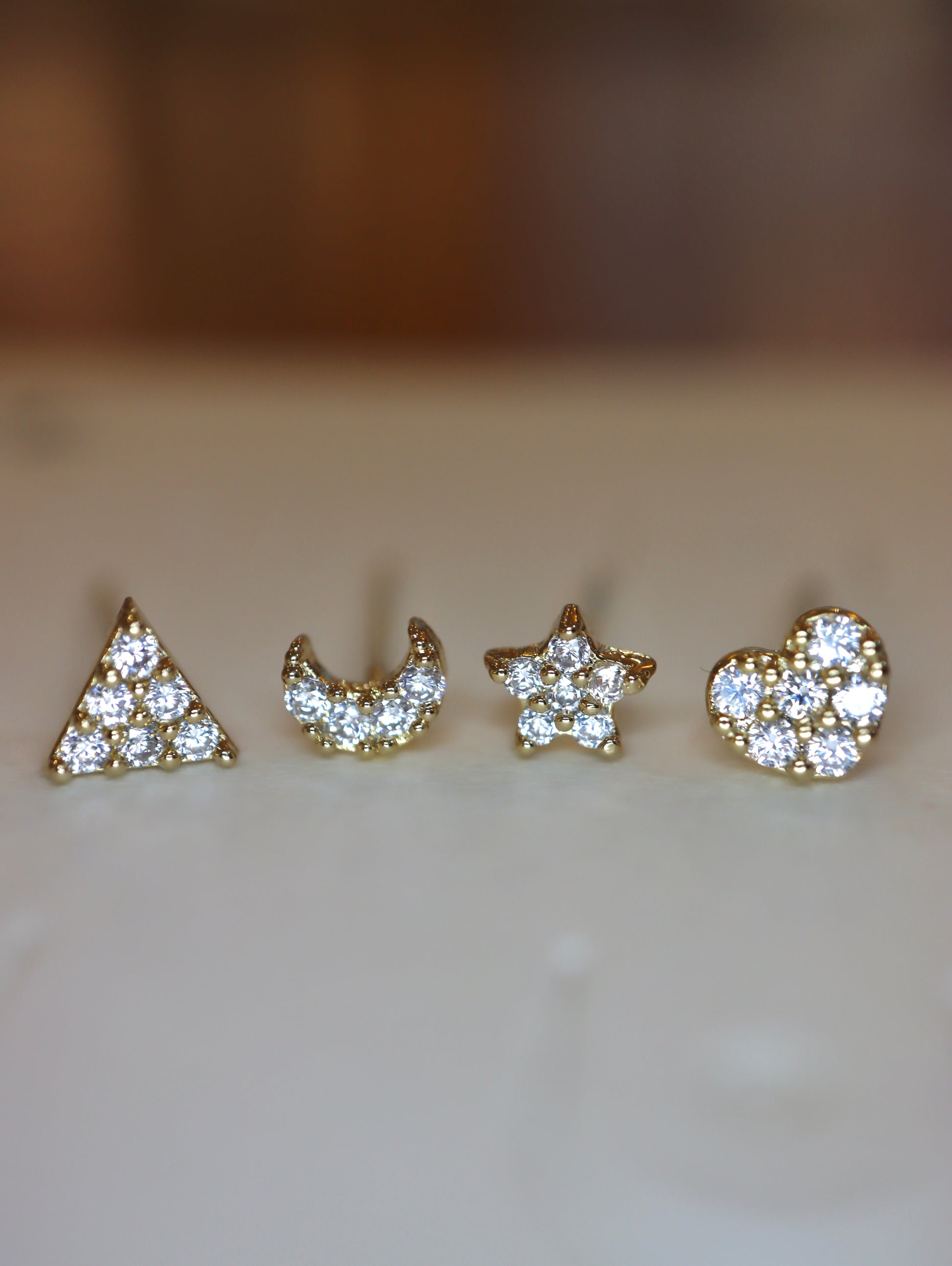 Celestial Whispers Stud Set (4pcs)