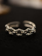 Interlock double silver925 ring