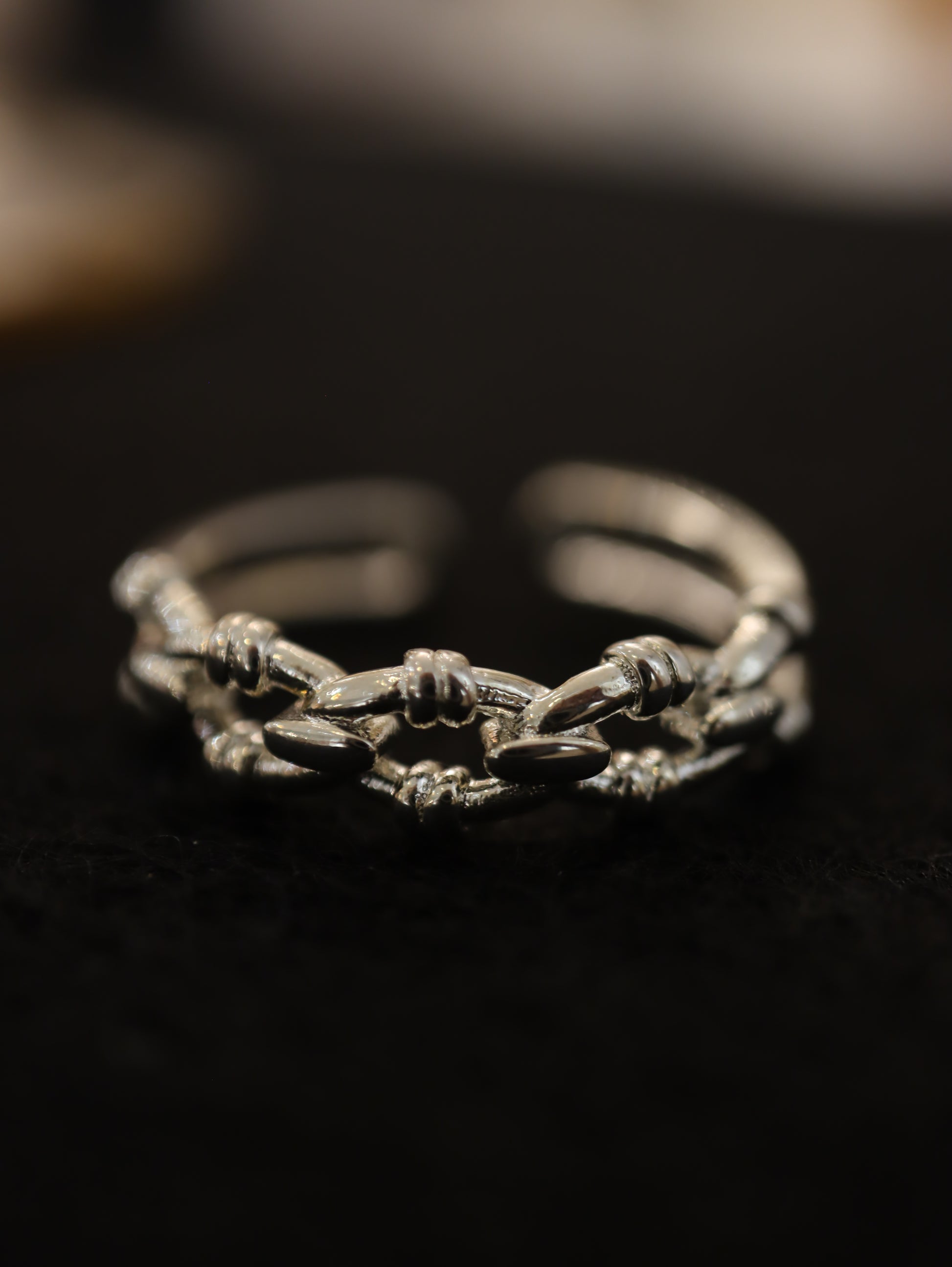 Interlock double silver925 ring