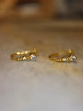 Double stud mini ear clips (pair)